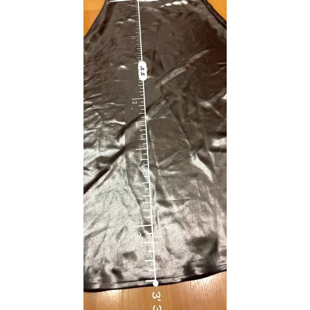 Wild Fable Satin Skirt & Tank Top Set. Silver Women’s S NWT